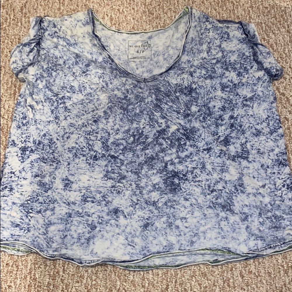 Free People Oversized Washed-out Tee
